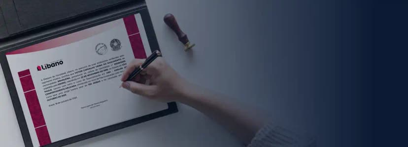 Certificado Faculdade Líbano